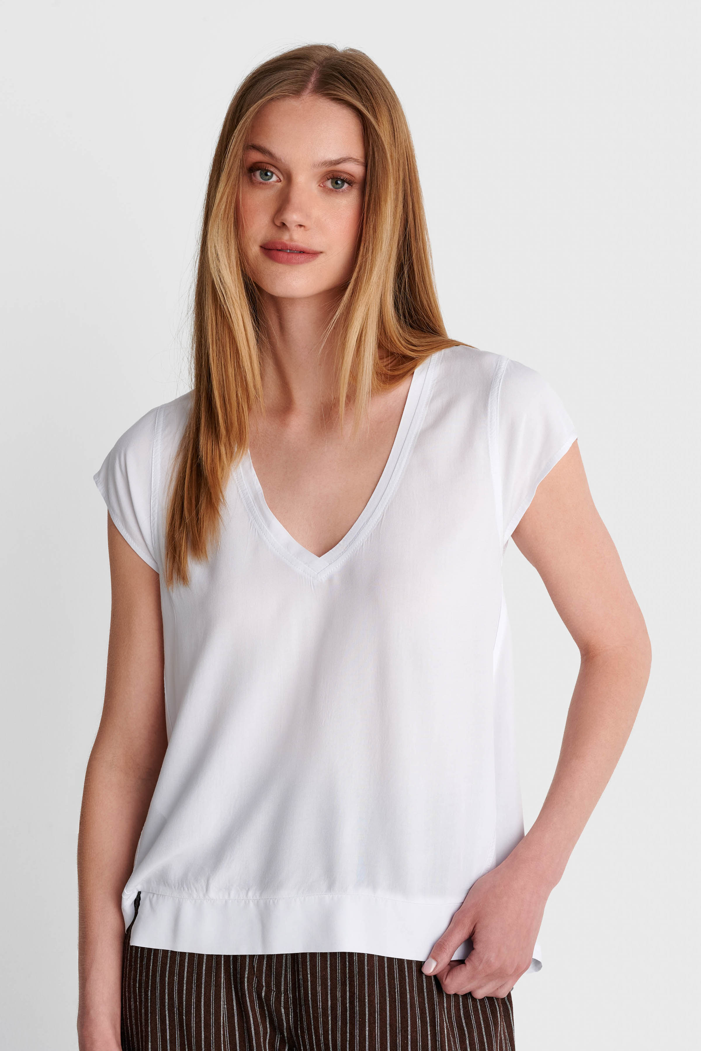 Μπλούζα κοντομάνικη V-neck - 5206179166447 -  - 