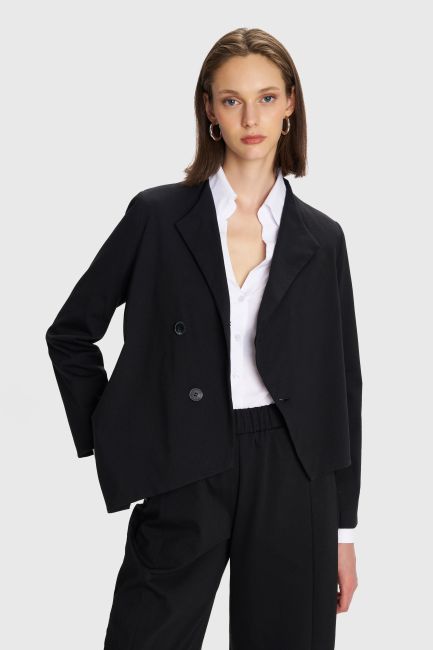 Asymmetrical jacket - Black