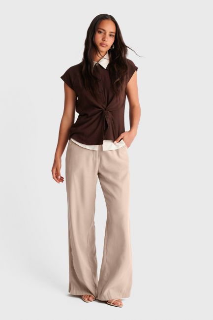Formal wide leg pants - White
