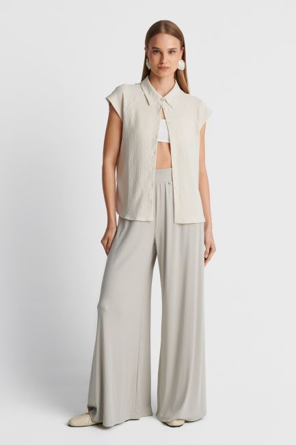 Fitted stretch trousers - Grey