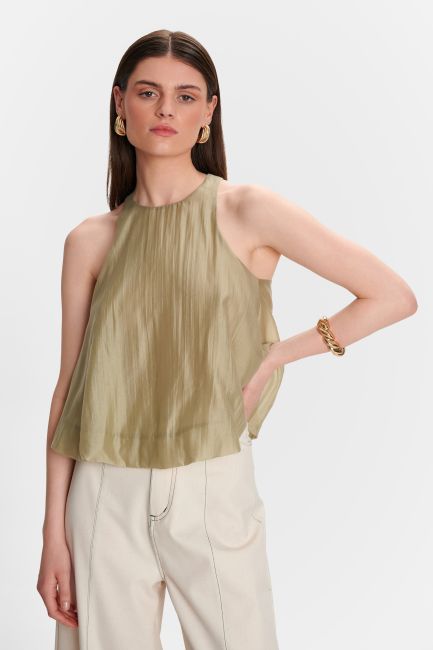 Balloon-style top - Beige