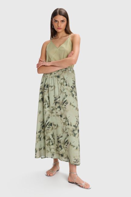 Printed maxi skirt - Multicolor