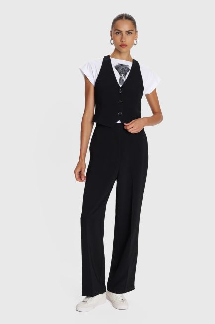 Sleeveless vest - Black