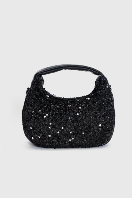 Handbag with decorative-elements - Black