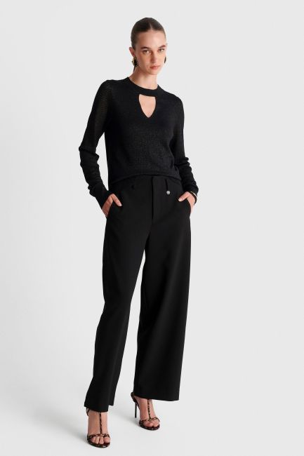 Cut-out knit - Black