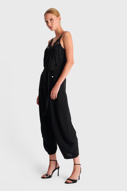 Barrel leg trousers - Black