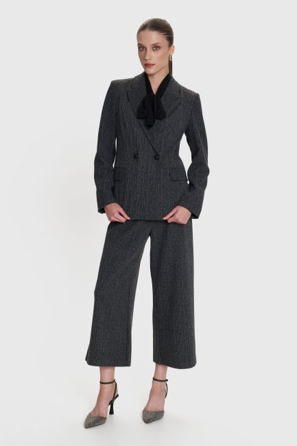 Shiny-effect blazer - Grey