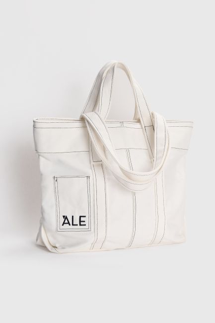 Fabric shopper bag - Off white