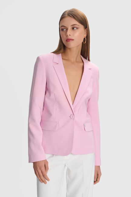 Single-breasted formal blazer - Pink