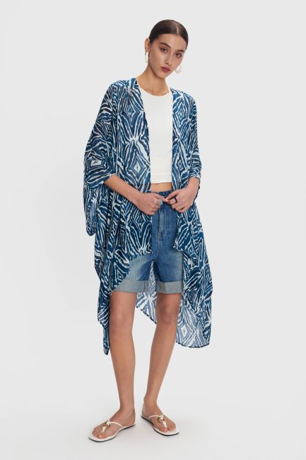 Patterned kimono - Multicolor