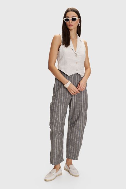 Striped pants - Grey