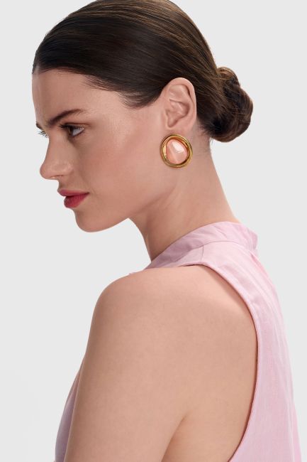 Colored stone earrings - Multicolor