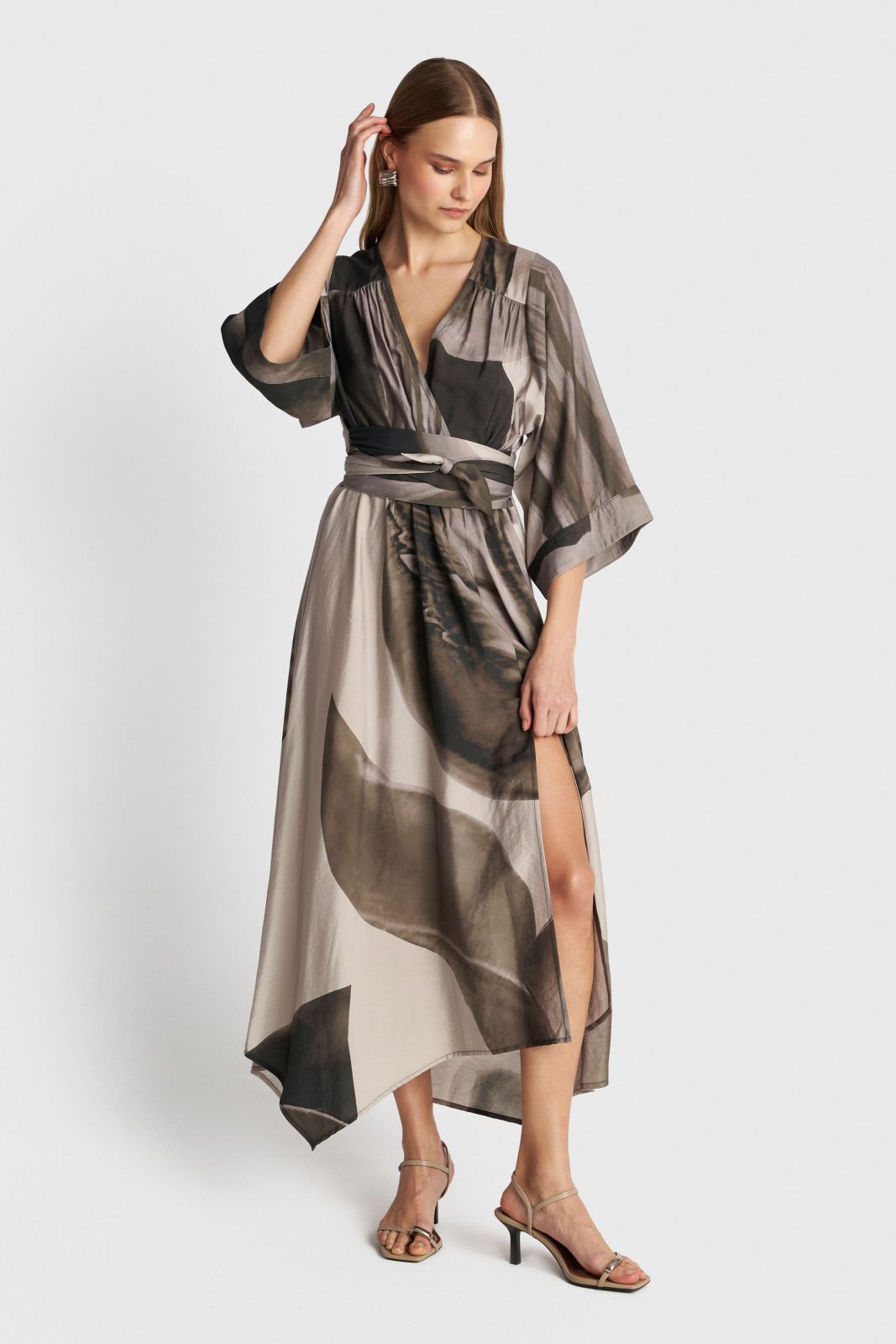 asymmetrical sun dress Sexy V-Neck Asymmetrical Long Floral Summer Dress FancyVestido