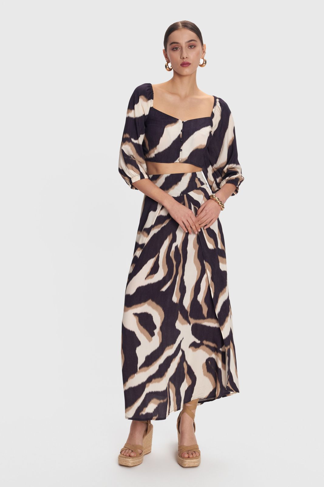Maxi Printed Skirt | Comfortable and Stylish Women's Summer Skirt | 'ALE